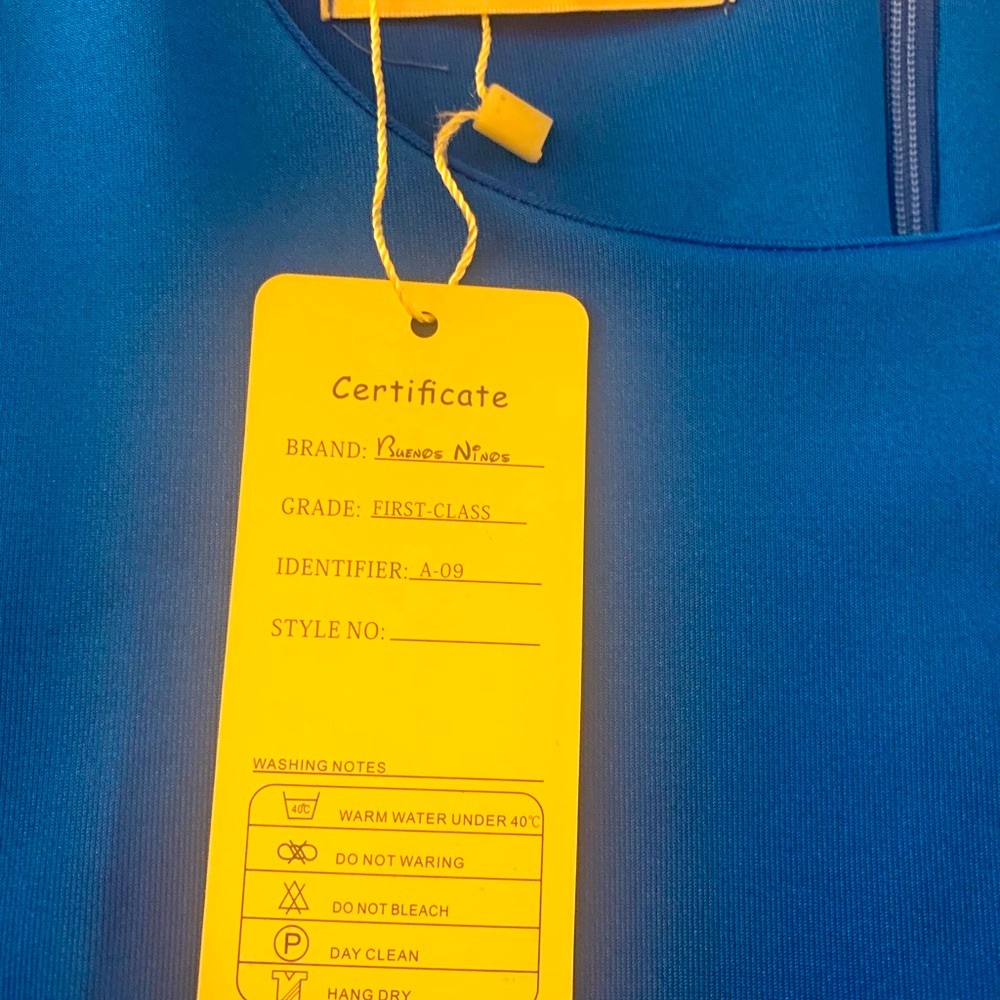 BUENOS NINOS-BLUE DRESS - Picture 5 of 5